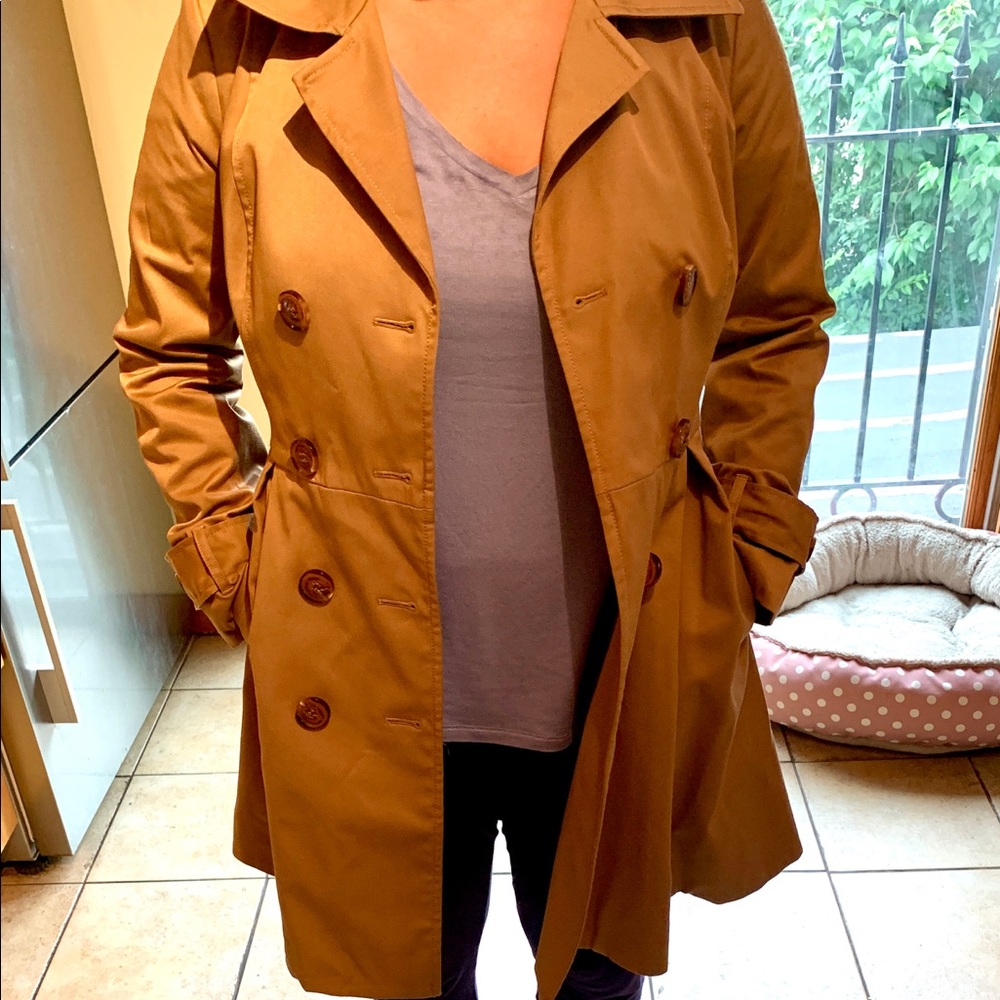 Halogen Rain Jacket (XS) Brown